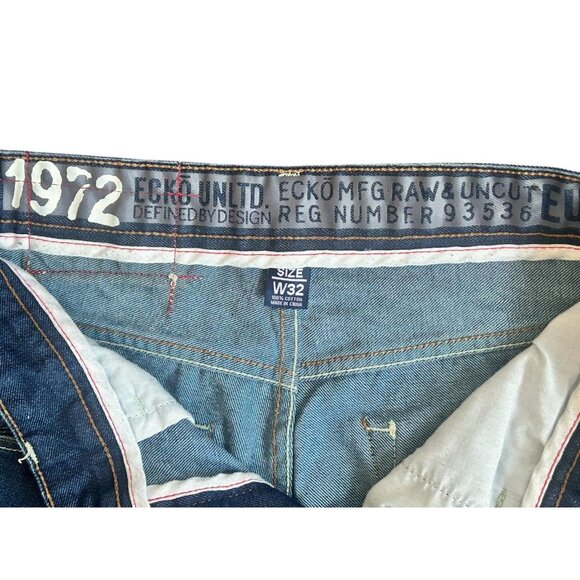 ECKO UNLTD. 1972 #93536 Men's Straight Leg Jeans Dark Wash Size 32x30 - Picture 7 of 15